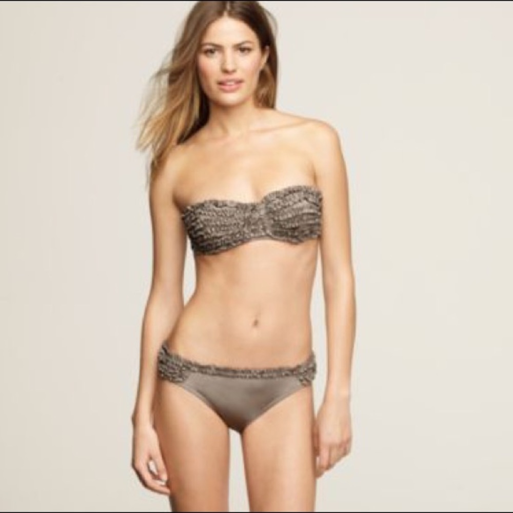 NWT J.CREW Bikini Set 34A | S Vintage Claret / Red